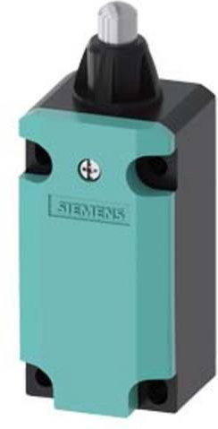 Siemens Positionsschalter 3SE5112-0KC02 mit Edelstahlstößel und Kuppenstößel in Türkis - Bild 1