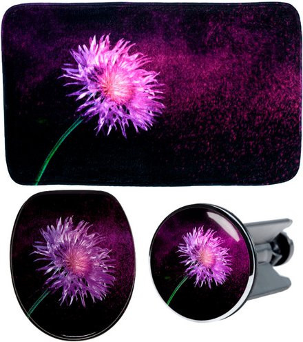 Sanilo Bad-Accessoire-Set Purple Dust, 3-teilig, schwarz - Bild 1