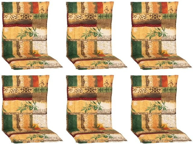 Beo Sitzauflage Glasgow Niedriglehner 6er Set in Beige-Natur - Bild 1