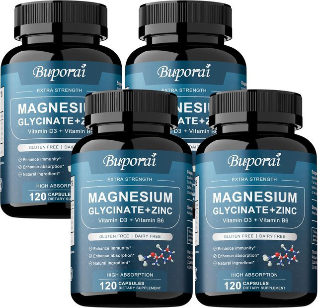 Buporai Glycin Magnesium Zink Komplex Kapseln, 120 Stück - Bild 1
