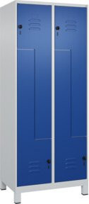 C+P Z-Spind Classic PLUS mit 4 Fächern, Füße, Sicherheits-Drehriegel, B/T/H: 80 x 50 x 195 cm - Bild 1