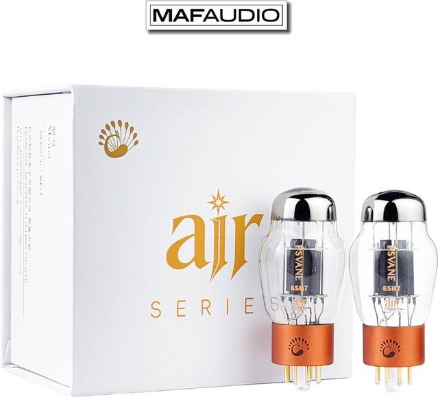 PSVANE AIR 6SN7 Vakuumröhren Paar für Audio-Vorverstärker DIY Upgrade Ersatz für 6N8P 5692 B65 ECC32 transparent - Bild 1