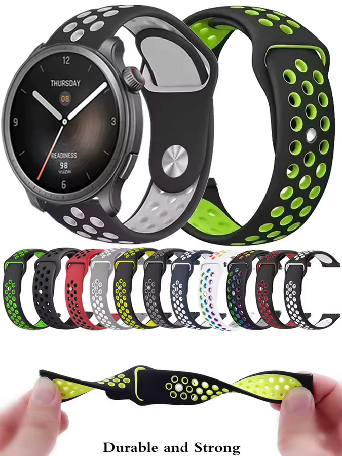 Amazfit Uhrenarmband Silikon, Bunt, Unisex - Bild 5