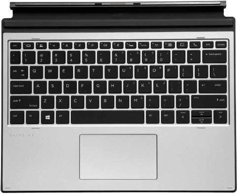 HP Tastatur für Mobilgeräte AZERTY Französisch Silber mit Pogo Pin L67436-051 - Bild 1