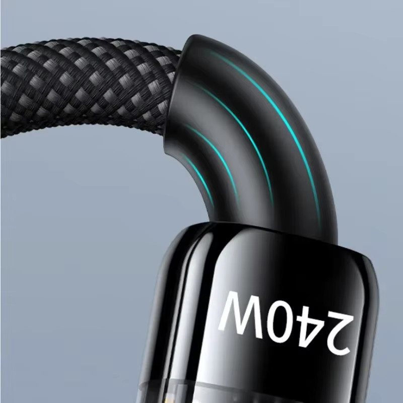 BAPPSUS USB-C Schnellladekabel mit 240W in Schwarz - Bild 6