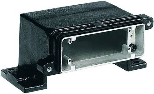 Harting Sockelgehäuse 19400240931 in Schwarz aus Aluminium - Bild 1