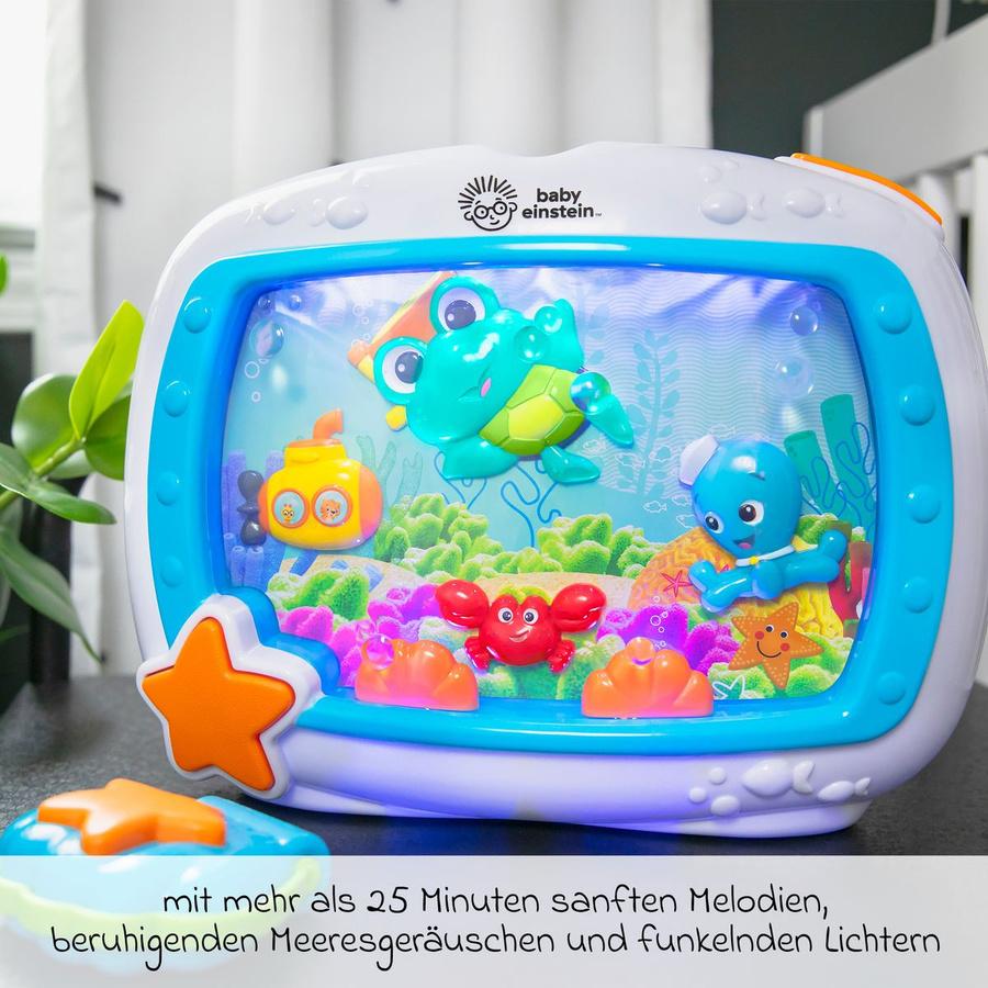 Baby Einstein Nacht- und Schlummerlicht Sea Dreams mit Lichtern und Melodien inklusive Fernbedienung in Blau - Bild 3