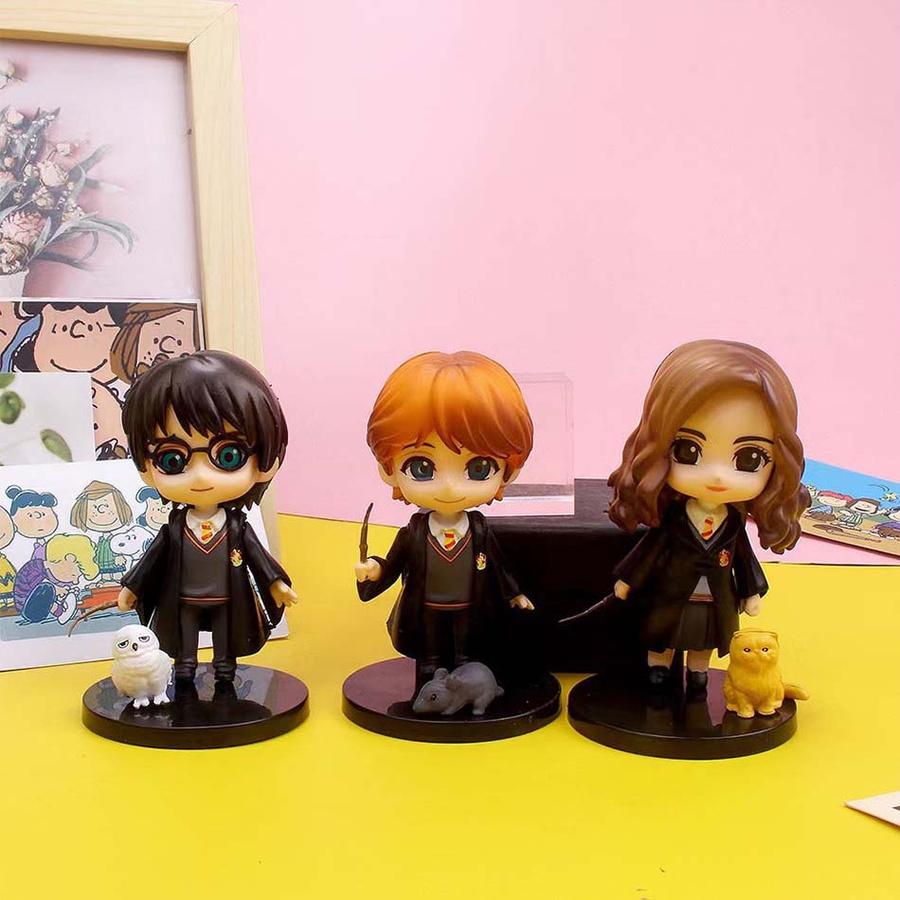 Harry Potter Hermione Ron Hedwig Figuren, Puppe, 3-teiliges Set, ab 14 Jahren - Bild 2
