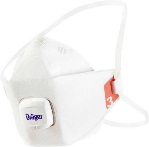 Dräger X-plore 1930V Feinstaubmaske mit Ventil FFP3 in Weiß, 10 Stück, EN 149 - Bild 1