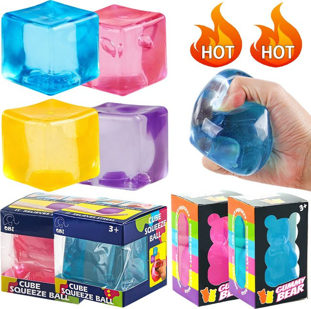 Neadoh Nice Cube Squishy Fidget-Spielzeug, 8 Stile - Bild 1
