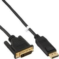 InLine DisplayPort zu DVI Konverter Kabel in Schwarz, Länge: 5 m - Bild 1