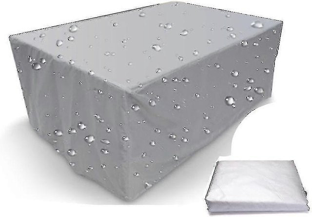 Flambero Wasserdichte Gartenmöbel Abdeckung aus Polyester für Terrassen und Garten, B/T/H: 200 x 200 x 85 cm, Schwarz/Grau - Bild 1
