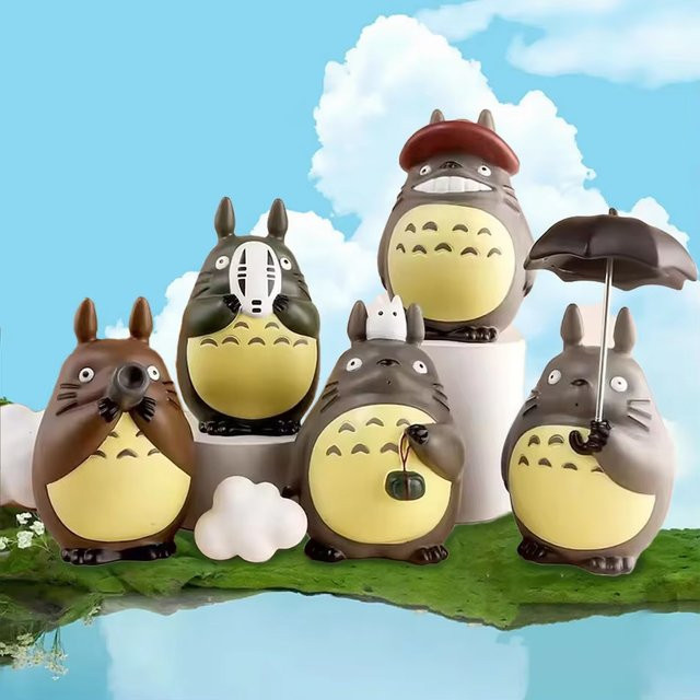 Bandai Cartoon-Totoro-Figuren, Mini-Statuen, 5-12 Stück-Set - Bild 1