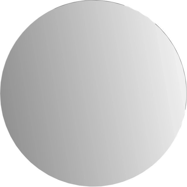 Sanitärspiegel Plato von Jokey in Silber, Rund mit Kristall-Form und C-Kante, B: 60 cm, H: 60 cm - Bild 1