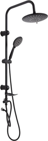 Genialo Regendusche Premium Black in Schwarz