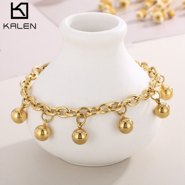 Armband Edelstahl, Perle, Damen - Bild 1