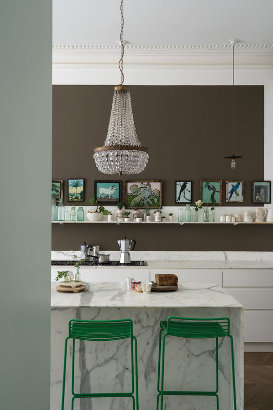 Farrow & Ball Modern Emulsion Archiv Colour Salon Drab in Braun und Grau, 2,5 l - Bild 3