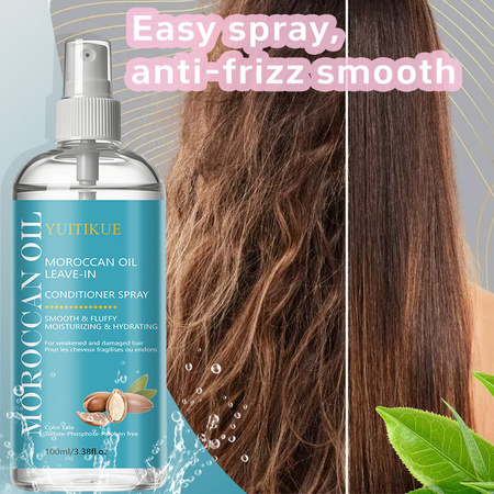 YUITIKUE Leave-In Conditioner Spray mit Arganöl, für trockenes und strapaziertes Haar