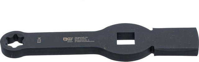 BGS Schlag-Ringschlüssel E-Profil für Torx mit 2 Schlagflächen SW E24, Schwarz - Bild 2