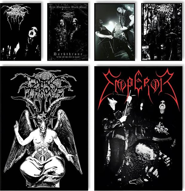 Darkthrone Classic Poster Wanddeko in Schwarz-Weiß für dein Zuhause - Bild 1