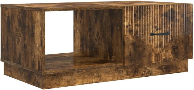 vidaXL Couchtisch aus Holz in Geräucherte Eiche, Braun, B/T/H: 90 x 50 x 37 cm - Bild 1