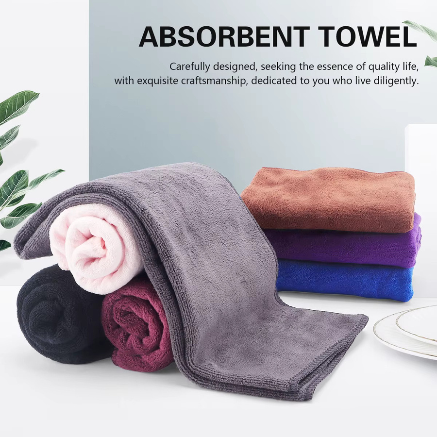 Mehrfarbiges Friseur-Handtuch, superabsorbierend, 76*35 cm - Bild 3