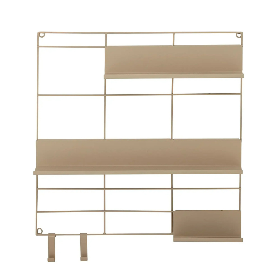 Bloomingville Wandregal Osca aus Metall in Beige, Breite: 60 cm - Bild 1