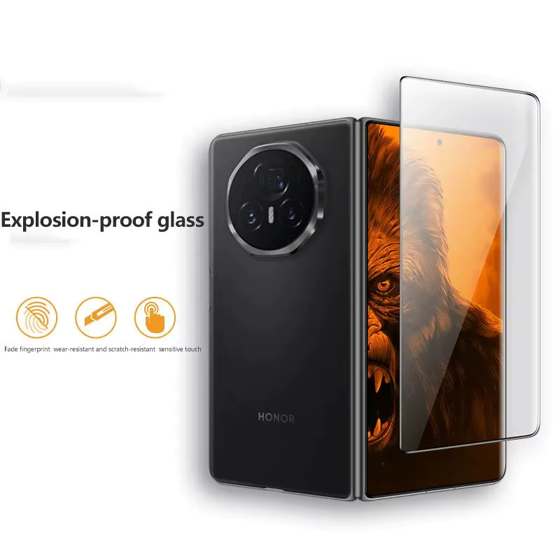 Set aus HD-klaren 9H gehärteten Displayschutzfolien für Honor Magic V5, V3, Vs3, V2 und RSR, transparent, vollständige Abdeckung - Bild 3