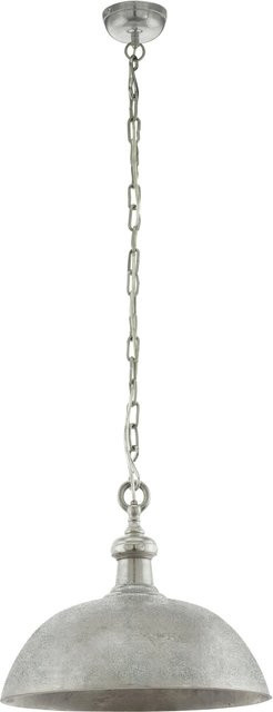 Eglo Pendelleuchte Easington in Chrom, Durchmesser: 50 cm, Vintage-Stil, E27 - Bild 1