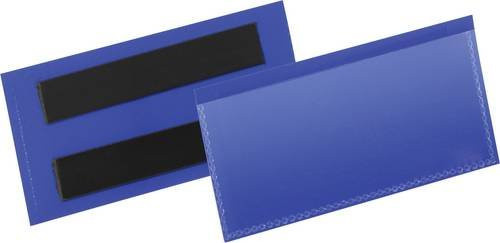 Durable Magnetische Etikettentaschen zur Kennzeichnung, Blau, 50 Stück, Breite: 100 mm, Höhe: 38 mm - Bild 1