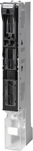 Siemens Sicherungslasttrennleiste 3NJ41033DF02, 3-polig schaltbar, Größe 00, 63A, 800V AC, Flachanschluss M8, grau - Bild 1