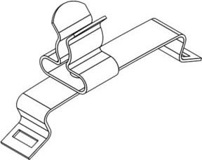 icotek Schirmklammer SFS/SKL 3-6 aus Federstahl in Silber - Bild 1