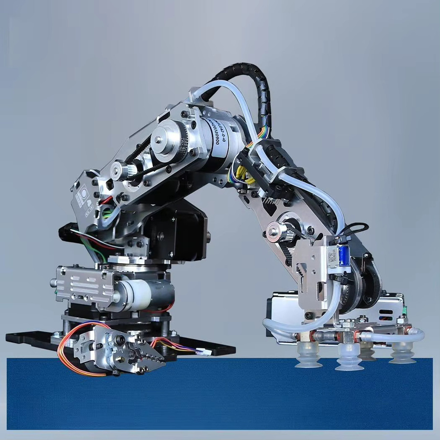 BinHex Roboterarm mit Saugnapf und Greifklaue, DIY-Kit, Metall - Bild 2