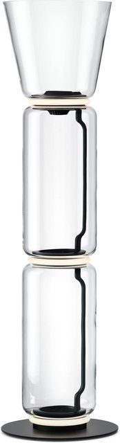 Flos Noctambule 2 High Cylinder Cone Small Base Stehleuchte aus transparentem Glas mit dimmbarer LED - Bild 1