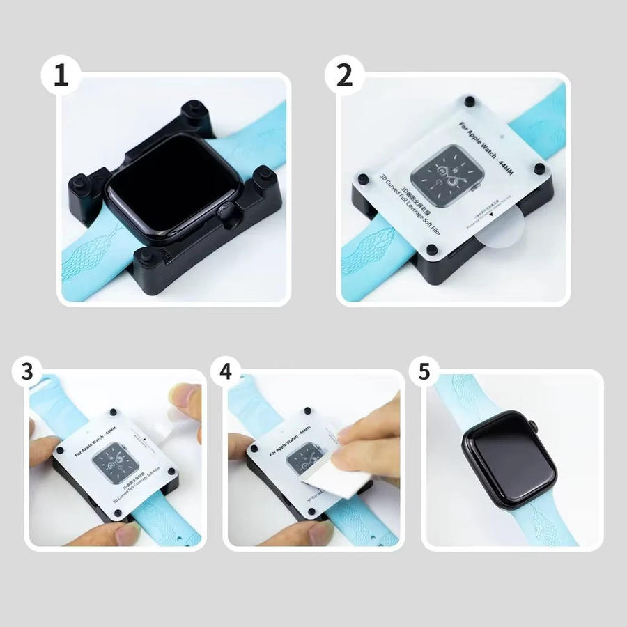 FancyWrist Displayschutz Hydrogel-Folie, Silikon, Schwarz, Apple Watch - Bild 3