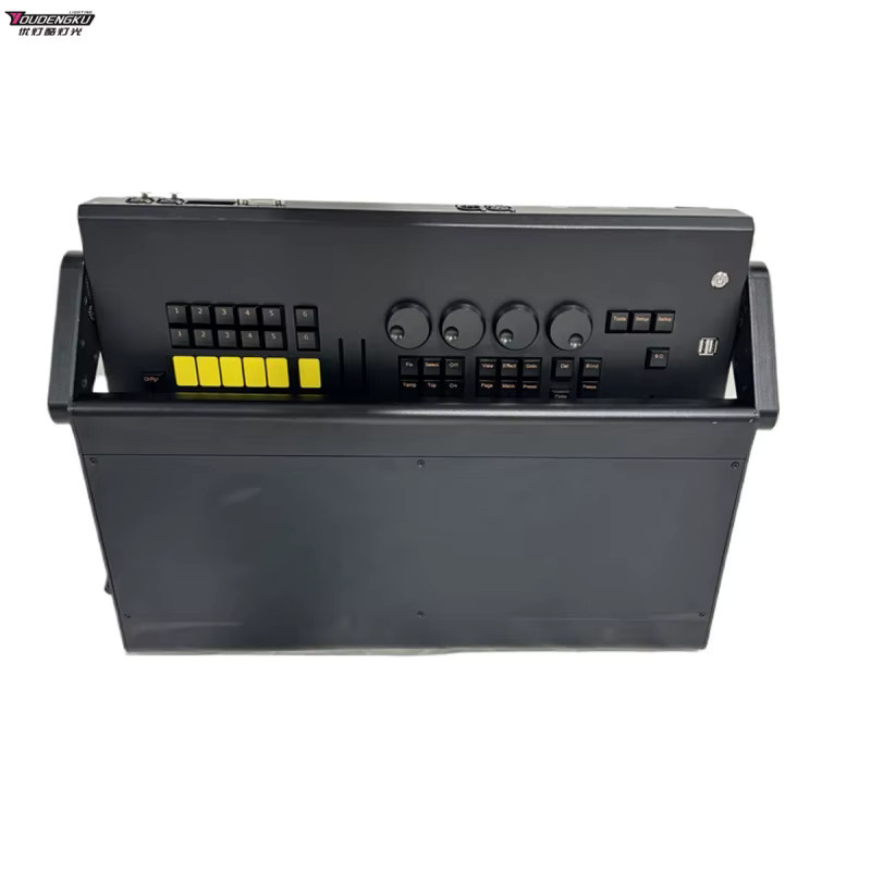 DDMSNSTAR T1 Touch DMX-Konsole mit faltbarem kapazitivem Touchscreen und RGB-Slider-Controller in Schwarz inklusive Flightcase - Bild 4