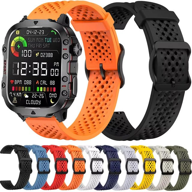 LIGE Smartwatch Armband, Silikon, QX11 - Bild 1