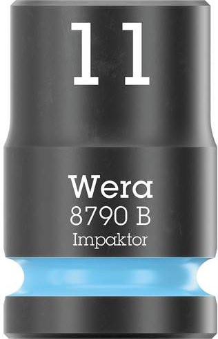 Wera Impaktor 8790 B Außen-Sechskant Steckschlüsseleinsatz 11mm in Schwarz für 3/8 Zoll - Bild 1