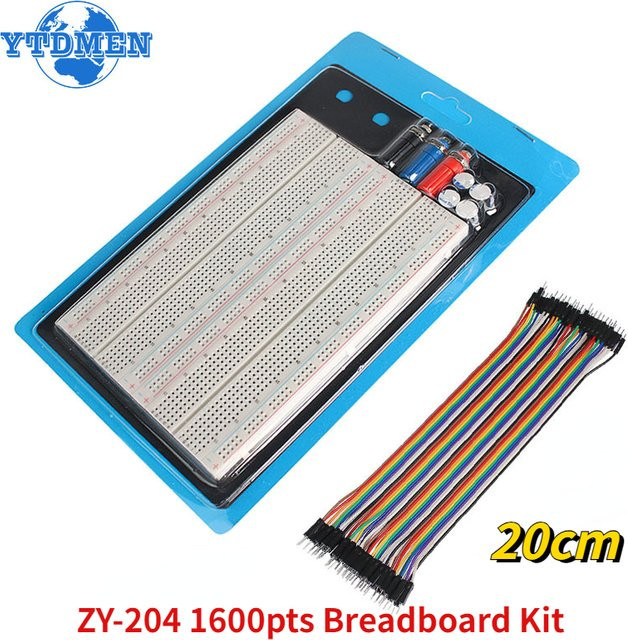 YTDMEN Dupont Kabel Set ZY-204 mit 20/40 Pin Stecker auf Stecker für Breadboard und Protoboard, Mehrfarbig, Länge: 20 cm - Bild 1