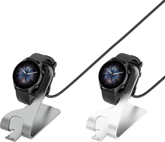 CHIICSMART Ladestation Silber, Metall-Ladeständer für Amazfit - Bild 1