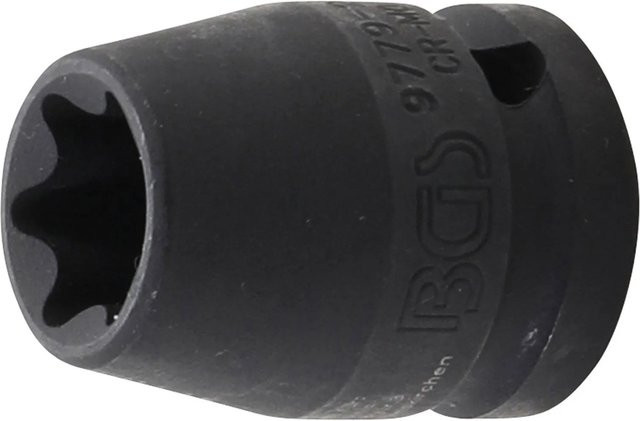 BGS Kraft Steckschlüssel Einsatz E-Profil SW E20 mit 12,5 mm 1/2 Zoll Antrieb - Bild 1