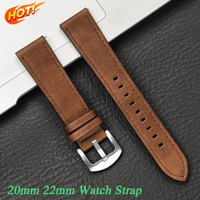 FancyWrist Uhrenarmband Leder, 20 mm 22 mm, Unisex - Bild 1