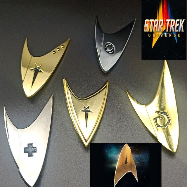 Bandai Star Trek Abzeichen Brosche Pin, Metall, Weltraum, Zubehör - Bild 1