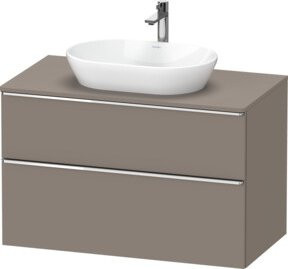 Duravit Waschtischunterschrank D-Neo in Grau Matt mit Türen und Schubladen, Wandmontage, Breite: 100 cm, Tiefe: 55 cm, Höhe: 66,4 cm - Bild 1