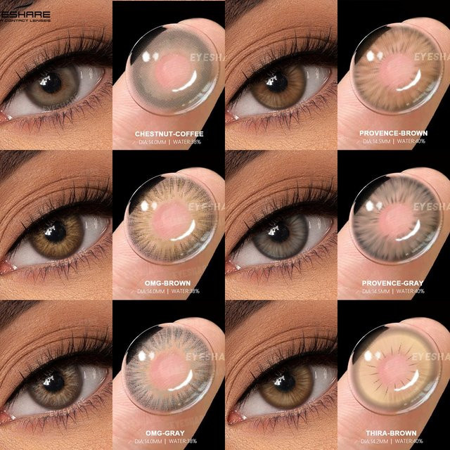 EYESHARE Farbige Kontaktlinsen, Grau, Damen - Bild 1