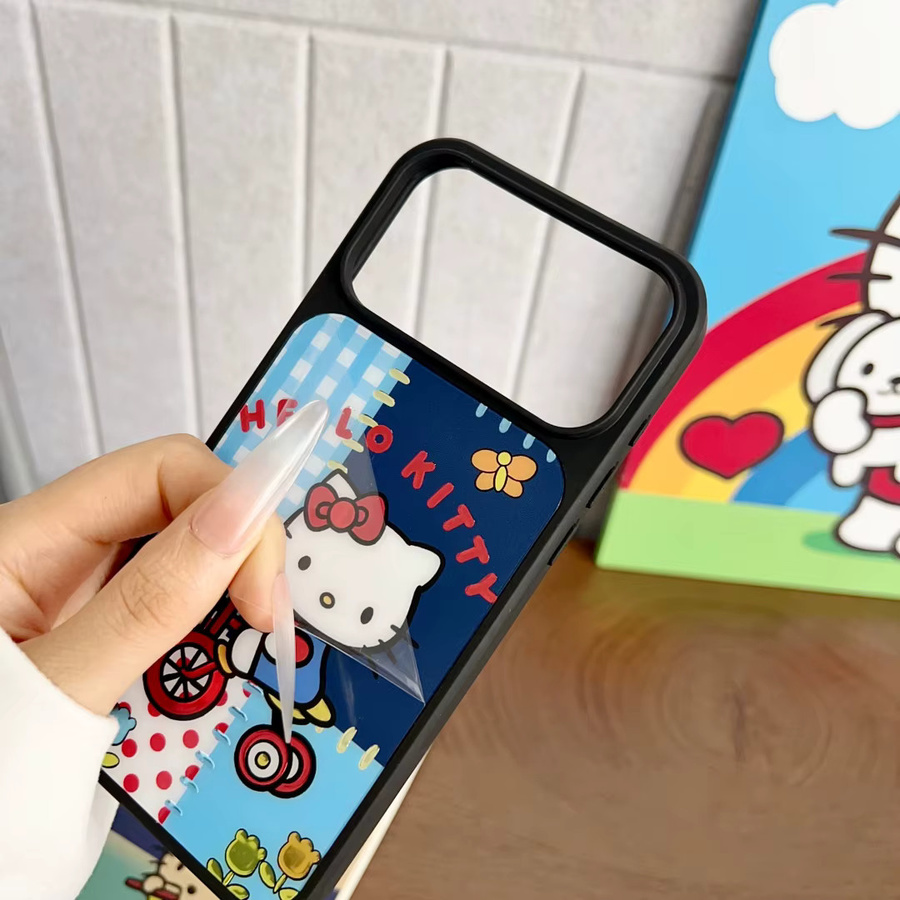 Sanrio Hello Kitty Kuromi Melody Magnetische Silikonhülle für iPhone 13 bis iPhone 17 Pro Max mit MagSafe Kompatibilität, Multicolor - Bild 3