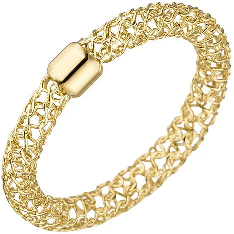 Colfem Ring 750 Gelbgold, geflochten, Damen, Ringgröße 50 - Bild 1