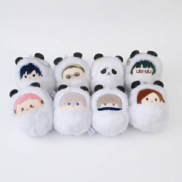 Binchi Fitness Jujutsu Kaisen Mini Plüschtier, Itadori Yuji Gojo Satoru Nanami Kento, 10cm, grau - Bild 1