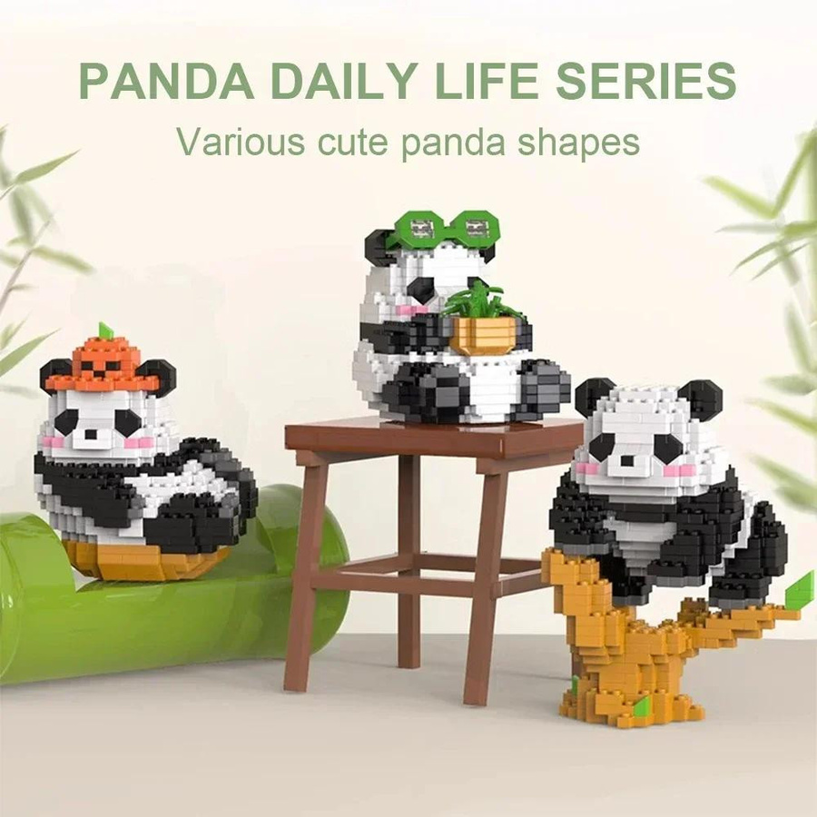 Yiran bag Panda Baustein Modell Tier 6-12 Jahre - Bild 1
