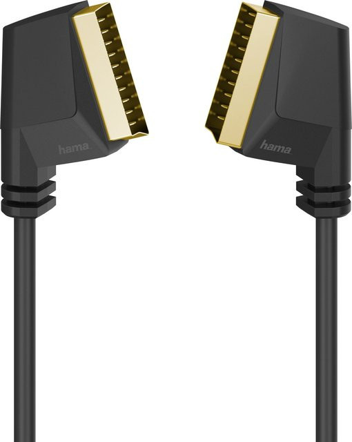 Hama Scart-Verbindungskabel Stecker auf Stecker in Schwarz, 1,5 m - Bild 1